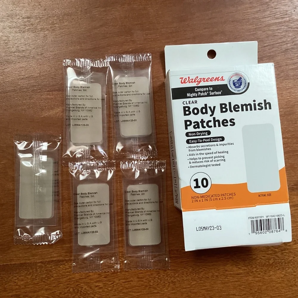 Walgreens Clear Nose and Body Blemish Patches Bundle of 2 Boxes NEW